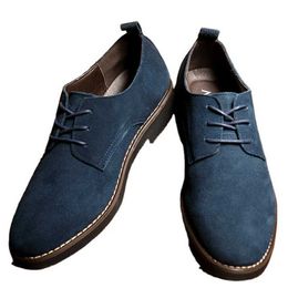 HBP Non-Brand STNM Trendy British Style Big Size 38-48 Mens Casual Leather Shoes Us Size 14 Lace Up Oxford Office Suede Shoes For Men