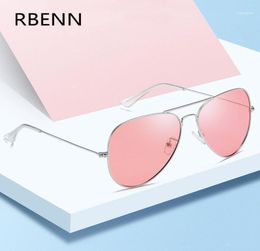 Sunglasses RBENN Classic Pilot Polarised Women Men Brand Designer Aviation Driving Sun Glasses Yellow Lense Night Vision Glasses13611136