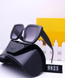 New sunglasses female senior sense INS big face thin polarized sunglasses female anti UV Polaroid glasses Lens With Box3067157