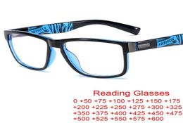 Sunglasses Fashion Anti Blue Light Sport Reading Glasses Men Big Square Presbyopia Eyeglass Clear Lens Gaming Computer GlassesSung7080441