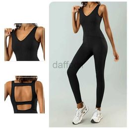 Women's Tracksuits Women Tracksuits Hollow Back Gym Sets Suits Sportswear Sports Jumpsuits Fitness Rompers Workout Bodysuits 24318