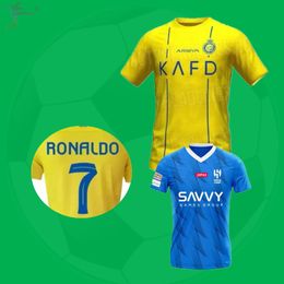 23/24 NEYMAR JR AlS Nassr FC Ronaldo soccer Jerseys Men KitAl Hilal Saudi uniform CR7 boys Football shiirt MANE Fans Player Version jersey 2023 SERGEJ Saudi Arabia