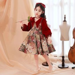 Girl Dresses Summer Autumn Dress For Girls Kids Baby Princess Party Full Performance Costumes Vestidos Wedding