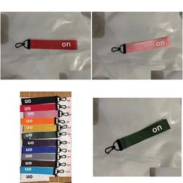 Yoga Hair Bands Lu Fashion Keychain Women Fitness Running Elastic Lanyards High Quality 5Pcs Per Lot Drop Delivery Sports Outdoors Sup Dhazy