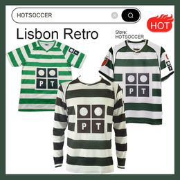 01 02 03 04 Lisboa retro soccer jerseys ronaldo Marius Niculae Joao Pinto 2001 2002 2003 Lisbon C.RONALDO Classic Vintage football shirts tops Sporting CP hotsoccer