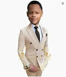 Men's Suits Boys Kids Formal Jakcet Pants Tie 3P Performance Suit Children Pograph Dress Teenagers Stage Show Costume Clothes