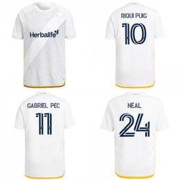 2024 GALAXY Soccer Jerseys 24/25 Mens LA Player Version #10 RIQUI PUIG Uniform Youth #11 GABRIEL PEC NEAL Shirt Kids kit