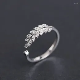 Wedding Rings Leaf For Women Statement Jewellery Valentines Gifts Lover Finger Ring Aneis Bague Femme