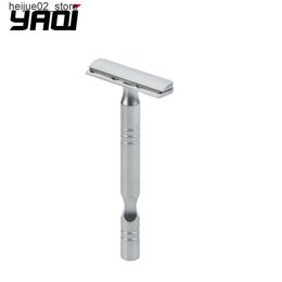 Electric Shavers YAQI Matte Chromium Coloured AC Blade Divine Sword Single Edge Mens Razor Safety Razor Q240318