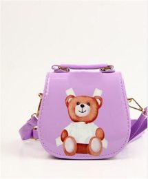 Kids Handbags Korean Fashion print Designer baby Purse Teenager Girls Mini Messenger Bags Children PU Shoulder Bags 4 colors8027623