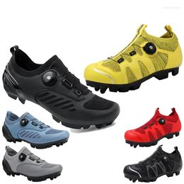 Cycling Shoes Mens Mountain Bike Sneakers Non-Slip Spikes Road Speed Ultra Breathable Professional Sneaker