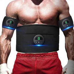 EMS Electric Abdominal Body Slimming Belt Waist Band Smart Abdomen Muscle Stimulator Abs Trainer Fitness Lose Weight Fat Burn 240314
