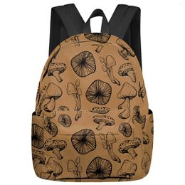 Backpack Mushroom Women Man Backpacks Waterproof Multi-Pocket School For Student Boys Girls Laptop Book Pack Mochilas