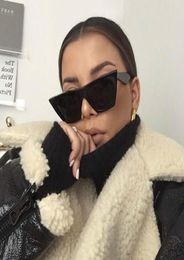 Sunglasses 2022 Retro Cat Eye Women Brand Design Vintage Lady Sunglass Black Okulary Sun Glasses UV400 Lunette Soleil Femme9207745