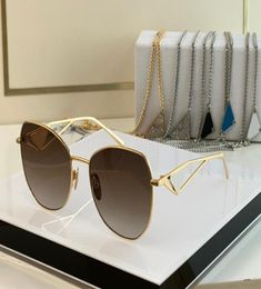 luxury selling designer sunglasses for women mens sunglasses for man triangle 3D pilot Metallic Frame Symbole Casual Event Par5788053