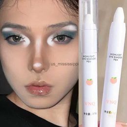 Eye Shadow White Eyeshadow Eyeliner Stick Matte Shiny Black Blue Green Silver Glitter Diamond White Eye Liner Pen Makeup Brighten SilkwormL2403