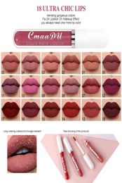 18 Colours Velvet Matte Lipgloss Nude Liquid Lipstick Waterproof Lasting Red Lip Gloss Makeup Cosmetics 12pcs4126535