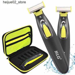 Electric Shavers USB rechargeable washable electric mens shaver body trimmer shaver shaver Q240318