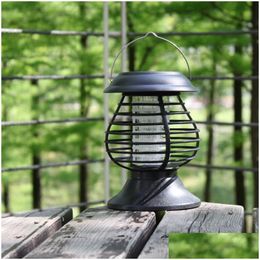 Solar Flood Lights Mosquito Lamp Courtyard Garden Electric Outdoor Catcher Household Waterproof Eliminator Drop Delivery Lighting Rene Dhcdt