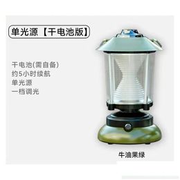 Solar Flood Lights New Mti-Functional Outdoor Tent Atmosphere Light Portable Horse Retro Charging Cam Drop Delivery Lighting Renewable Dhnvl