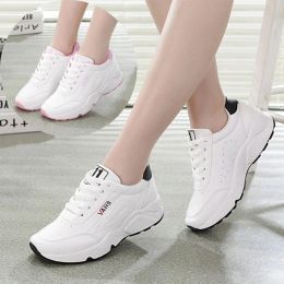 Boots 2021 White Sneakers Women's Fashion Sneakers Luxry Women Platform Shoes Women's Sports Shoes Breathable Lace Up Tennis Female