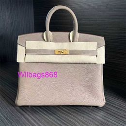 Women Tote Handbag L Bag Series Elephant Grey Gold Buckle Gold Brown Black Togo