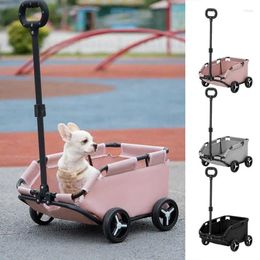Dog Carrier Stroller For Lightweight Folding Four Wheel Car Pet Portable Walking Carrying Bag Transport