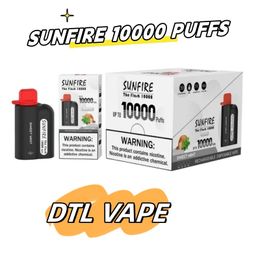 2024 Sunfire E Cigarette Refillable Disposable Mtl vs Dtl (Direct to Lung) Product Hookah OEM Big Puff 10000 Box Device Vape Pen 8000 9000 15000 puffs Disposable Vape Pen