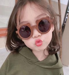 Kids Sunglasses Cartoon Bear Shape Girls Children Sun Glasses Round Street Beat Eyeglasses Cute Baby Shades Eyewear UV400 20PCS8460821