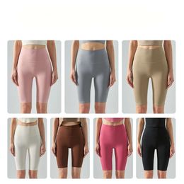 2024Aloyoga Women Summer Shorts Cool Five Piece For Women's Tight Yoga Pants, Nude Sports Fitness Shorts, High Waisted And Hip Lifting Cycling Brand Movement Shorts