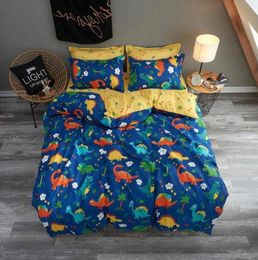 Cartoon Animal Pattern Kids Bed Cover Set Duvet Cover Adult Child Bed Sheet and Pillowcases Comforter Bedding Set 6101026159294481800