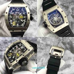 Ladies Watch RM Watch Lastest Watch RM030 Full Skeleton Dial 18K White Gold Watch Mens Moving Storage Display Automatic Mechanical Watch