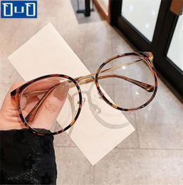 Sunglasses Qutzzmnd Vintage AntiBlue Light Glasses Frame Women Men Fashion Round Big Size Metal Optical Spectacle Eyeglass Comput8071665