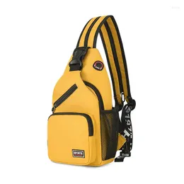 Shoulder Bags 2024 Shion Yellow Small Crossbody For Women Messenger Sling Chest Bag Female Mini Travel Sport Pack