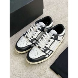 Mens Shoes Bone Shoes Skeleton Fashion Brand Mi Same Style Couple Casual Genuine Leather Sports Board Shoes Female