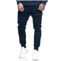 Men's Pants 2024 Summer Solid Colour Fashion Personalised Slim Fit Sports Cotton Leisure Fitness
