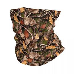 Bandanas Real Tree Camouflage Camo Pattern Bandana Winter Neck Warmer Women Windproof Wrap Face Scarf For Hiking Gaiter Headband