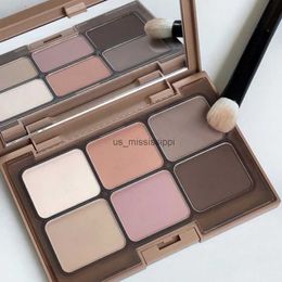 Eye Shadow 6 Colours Eyeshadow Palette Pearly Matte Earth Colour Eyeshadow Contouring Powder Grey Pink Eyeshadow Eye Makeup CosmeticL2403