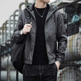 Men's Hoodies Sweatshirts New Fashion Hoodie Leather Jackets Autumn Casual Clothing Jacket Biker Motorcycle Windproof Warm Leather Siz S-4XL 24318