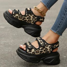 Dress Shoes Summer Women's Buckle Square Toe High Heel Sandals Punk Gladiator Platform Chunky For Women Heeled