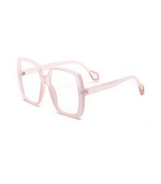 Fashion Oversized Square SunGoggles Women Glasses Frame Clear Lens Vintage Semimetal Eyewear Men Optical Eyeglasses Frames1967422
