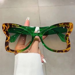 Sunglasses UV400 Butterfly-Shaped 2024 Outdoor Sunscreen Retro Punk Sun Glasses Trendy Vintage Ladies Eyewear For Women