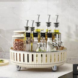 Kitchen Storage Turntable Organiser Rotating Rack Round For Cabinet Pantry Organisation And Bathroom Makeup