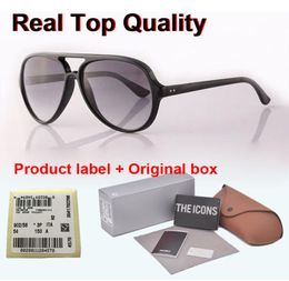 1pcs Whole Top Quality Sunglasses men women Brand Designer Plank frame uv400 mirror glass lenses Retro Eyewear with box and la6268781