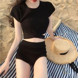 Women's Swimwear Split Spring Swimsuit Two-piece Fairy Sexy Cute 2024 Student Korean Chic Swimming Suit For Women