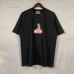 Mens Kith T-shirts Kiss Joint Memorial Rap Singer Childrens Explosive Head Round Neck Short Sleeve and Womens T-shirt 9xpe S06
