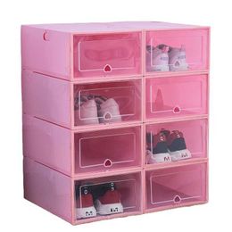 HBP Non-Brand 12 pieces is a set of transparent shoe box thickened folding plastic storage shoe box
