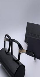 Vintage Legends Shiny Black Gold Plastic Square Eyeglasses EyeWear 607 Sonnenbrille Men Sunglasses new with box3659235