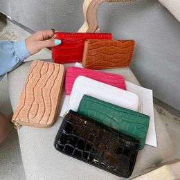 Fashion Women's Wallet Medium Long Zipper Clutch Fashion Multi Card Position Coin Purse Cell Phone Bag 032024