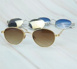 2020Trendy Gold Sunglasses Mens Carter Sun Glasses Women Luxury Decoration Flame Shades for Driving Club Wedding Rave7710384